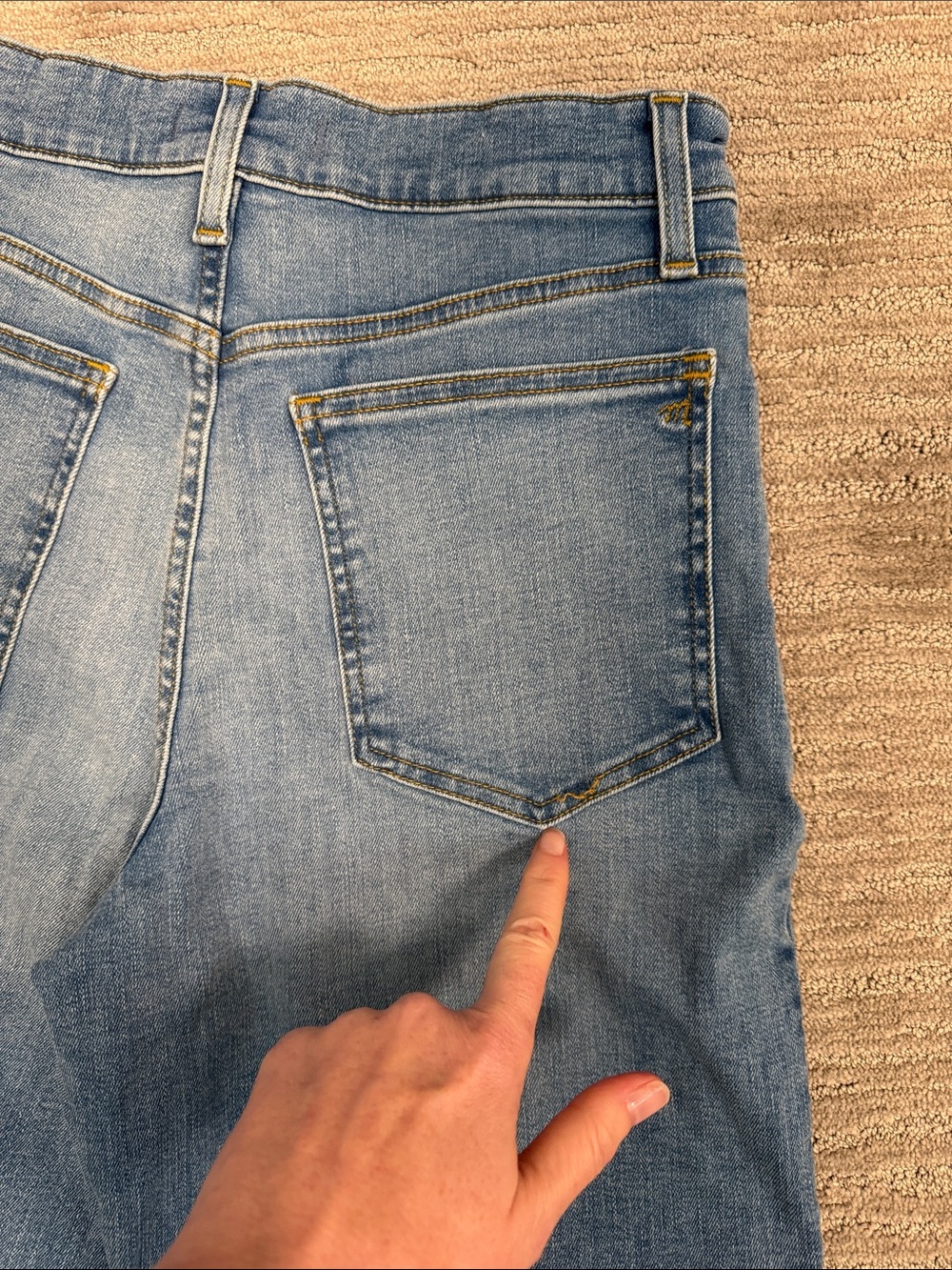 Madewell The Wide-Leg Jean in Super Stretch Denim NWOT Size 28 - Picture 13 of 13